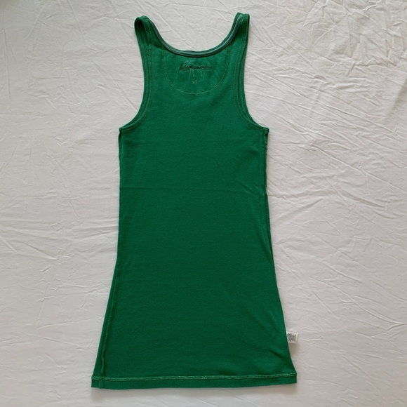 Abercrombie Ribbed Green Tank Top Juniors - Picture 10 of 15